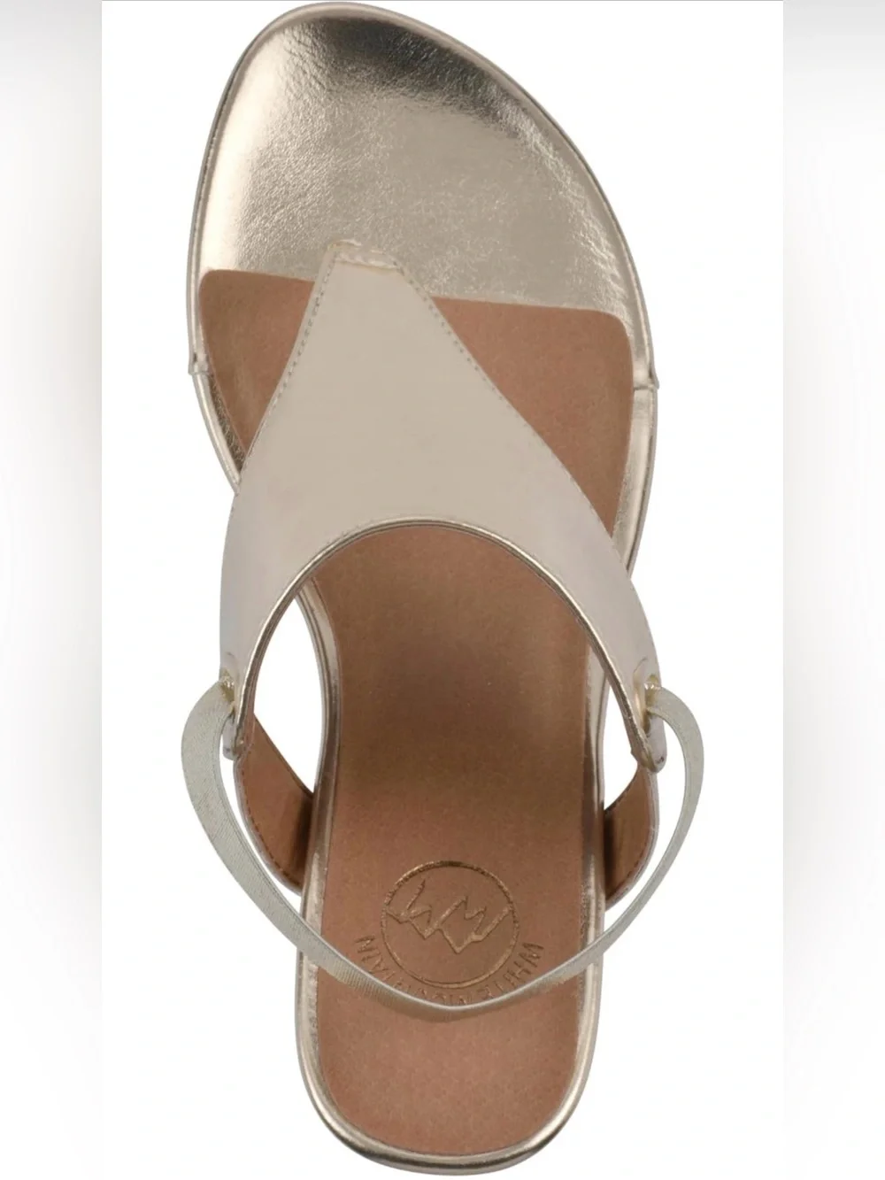 ♥️♥️ White Mountain Women's All Dres Wedge Sandals - Gold Smooth
